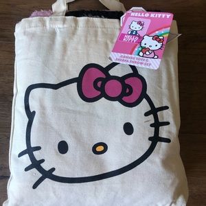 ONLY 2 LEFT! Hello Kitty (NWT)-Fleece Blanket AND Tote